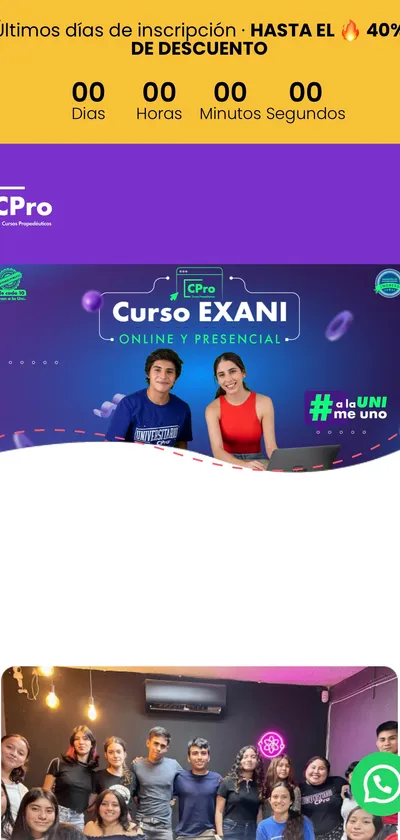 Versión móvil del sitio de CPro