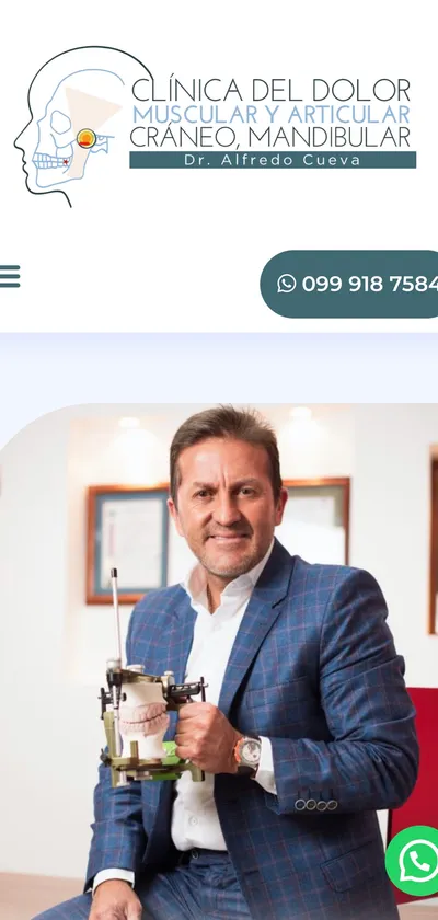 Versión móvil del sitio de Dr. Alfredo Cueva